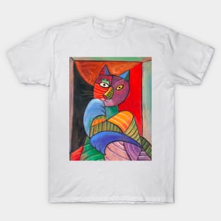 Cubist Cat T-Shirt